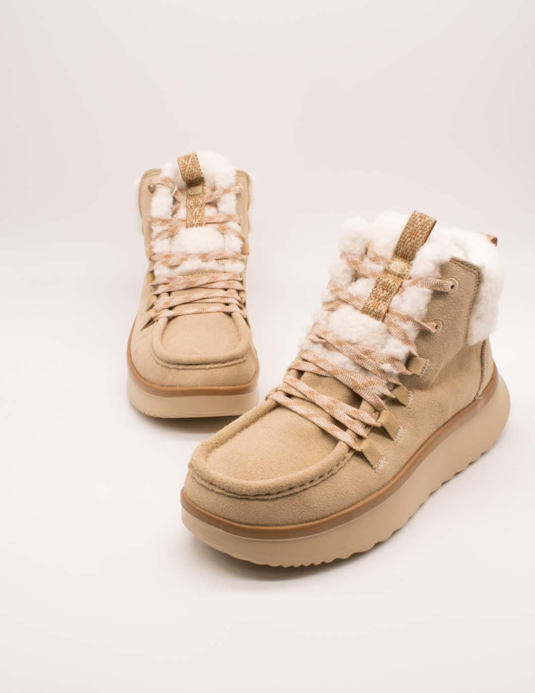 Botín Hey Dude HD44367-265 Tan de Mujer