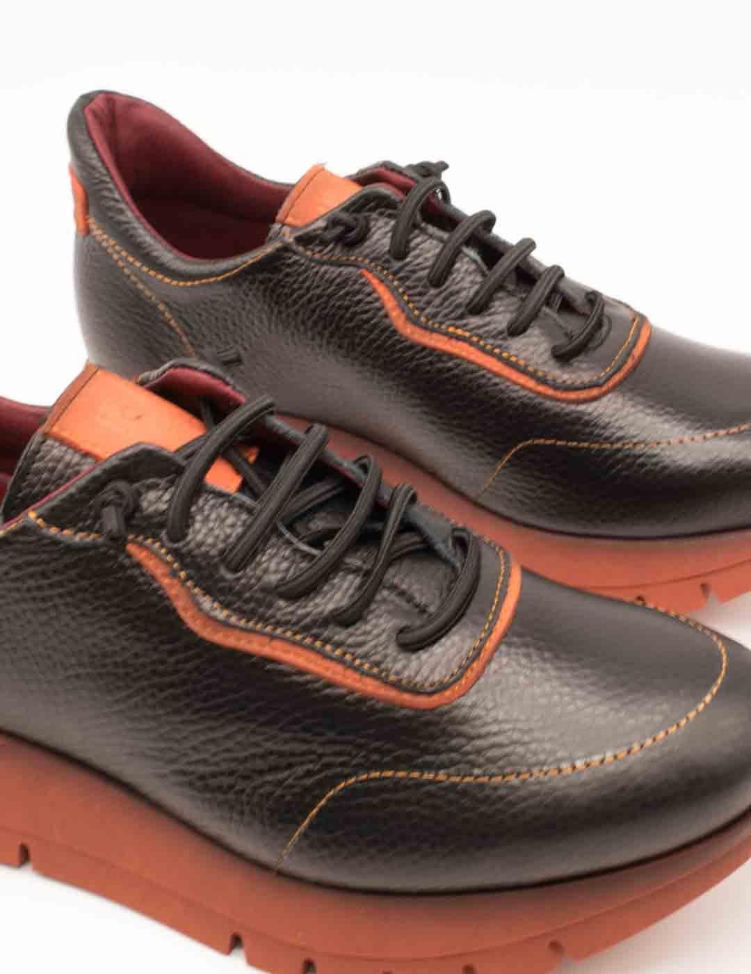 Deportivo Jose Saenz 2261 Bogota Negro-Naranja de Mujer