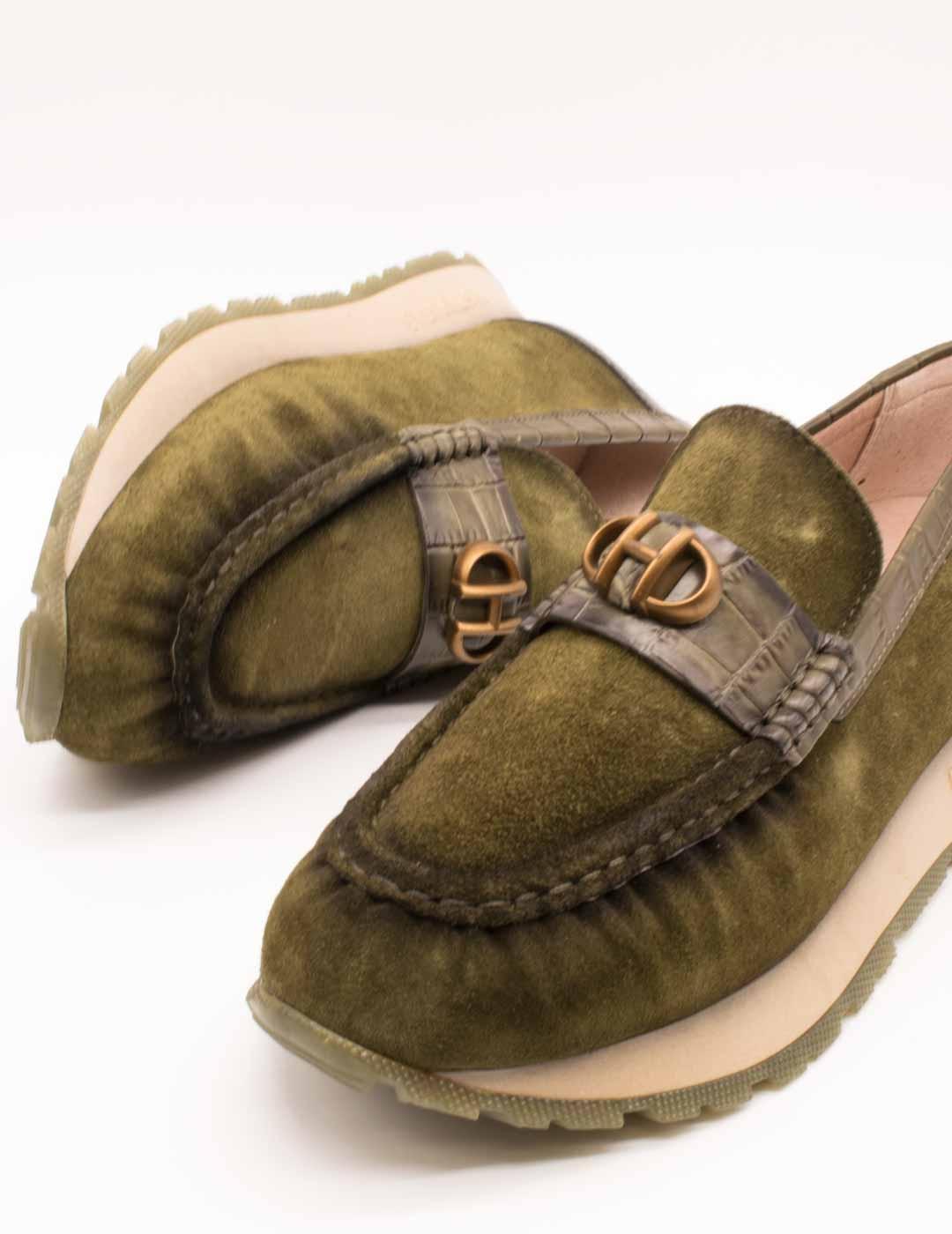 Zapato Hispanitas HI254400 Kansas Army de Mujer