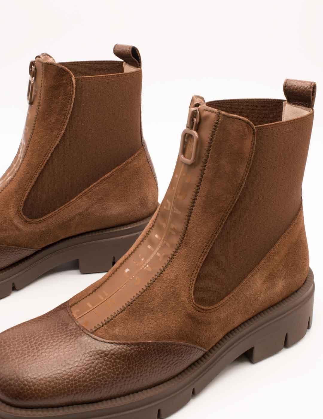 Botín Hispanitas HI254302 Hamburg Avellana de Mujer