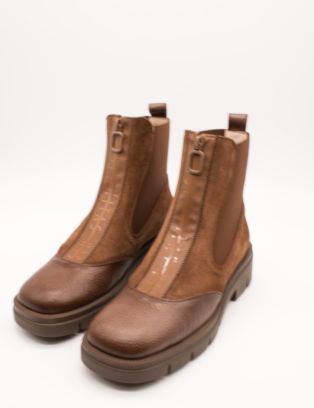 Botín Hispanitas HI254302 Hamburg Avellana de Mujer