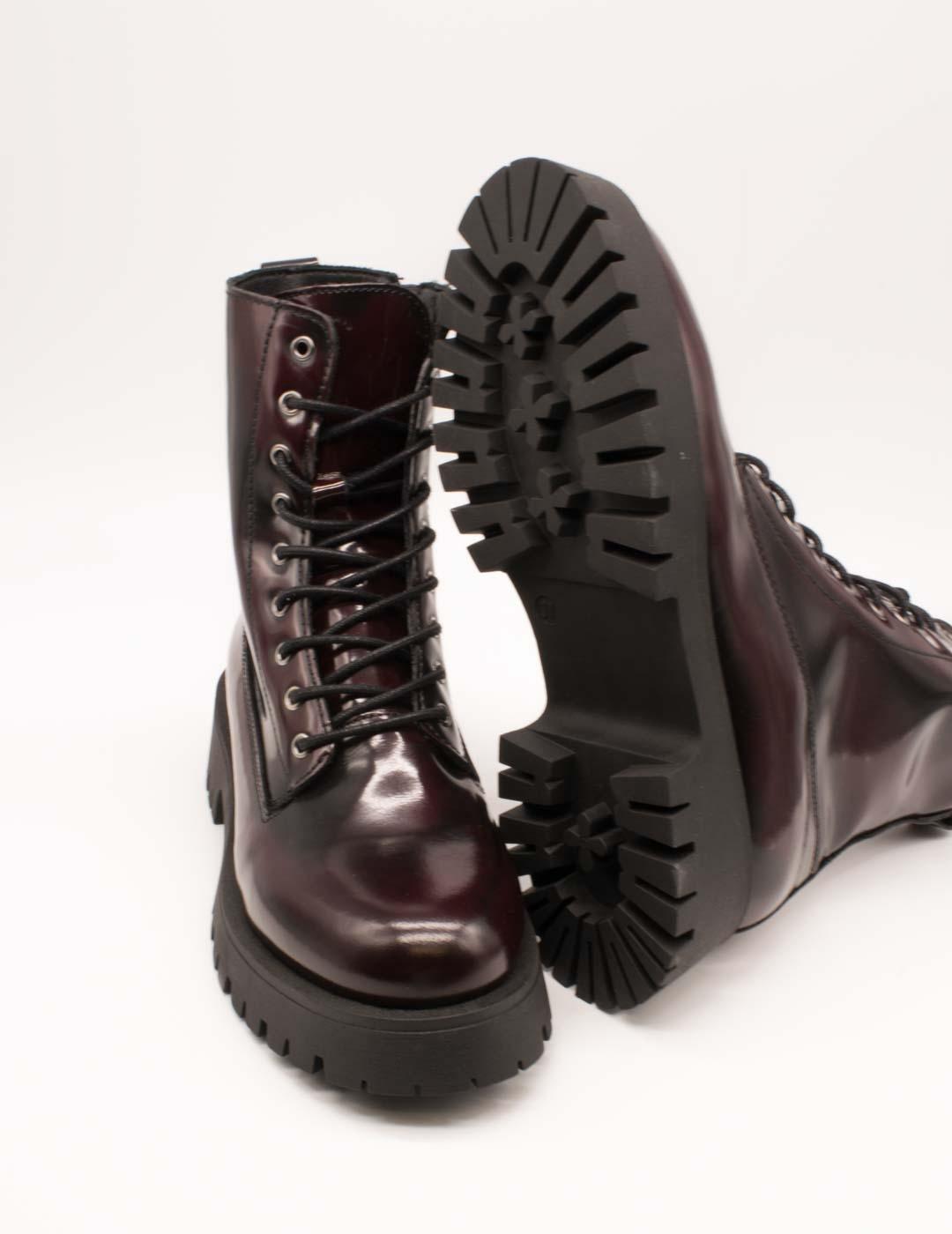 Botín Mesquita 3060 Pulido Burdeos de Mujer