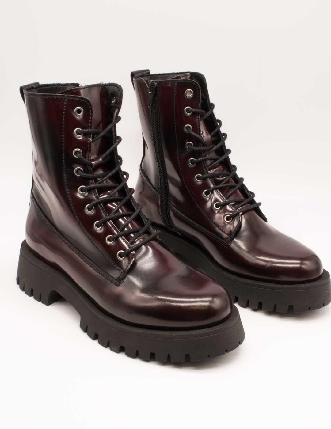 Botín Mesquita 3060 Pulido Burdeos de Mujer