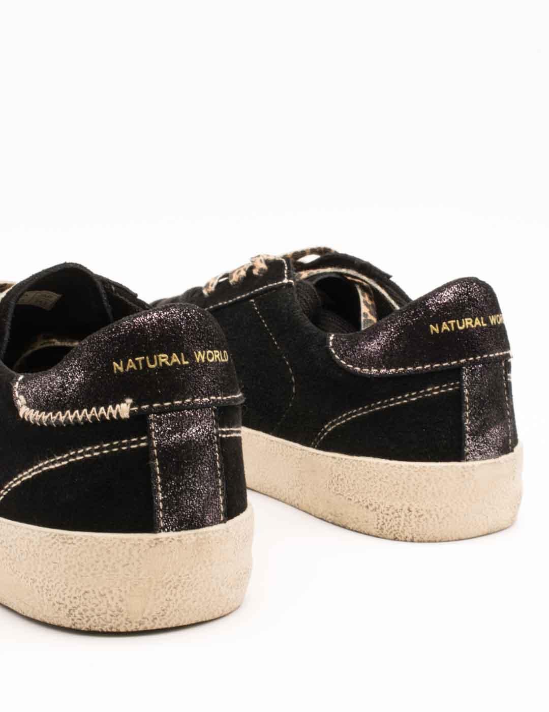 Deportivo Natural World 9039 Negro de Mujer