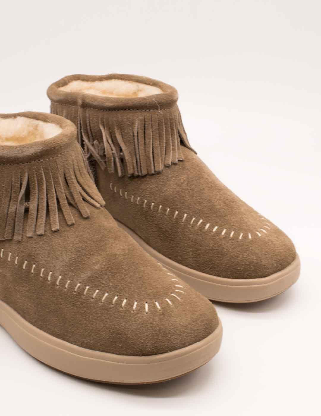 Botín Natural World 8462 Castaño de Mujer