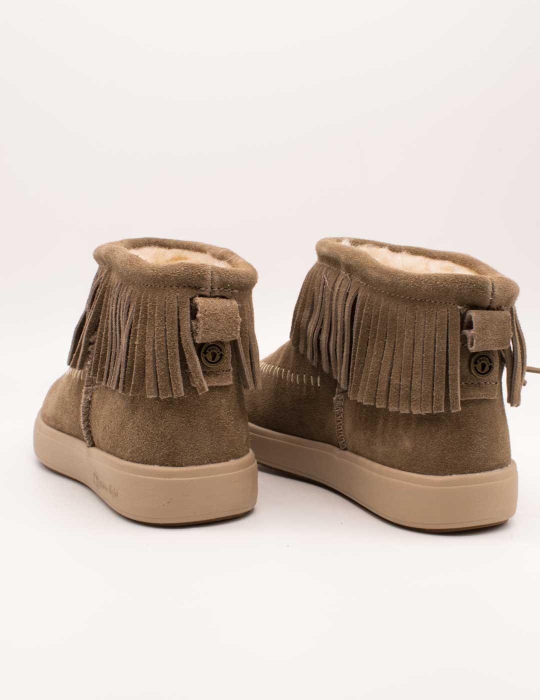 Botín Natural World 8462 Castaño de Mujer