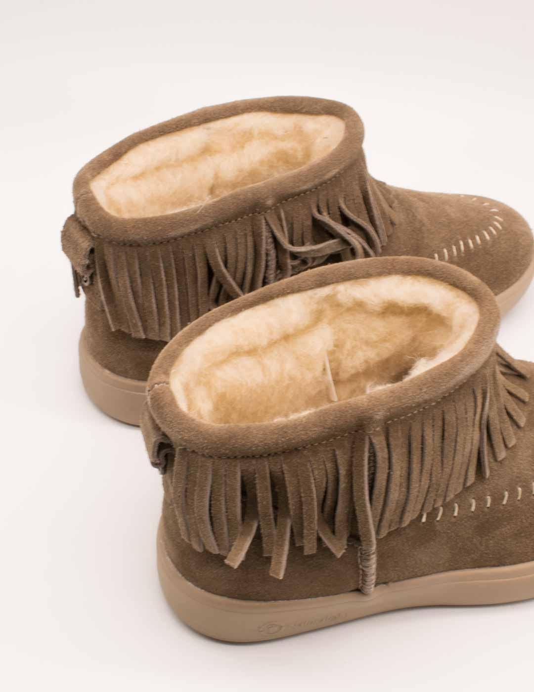 Botín Natural World 8462 Castaño de Mujer