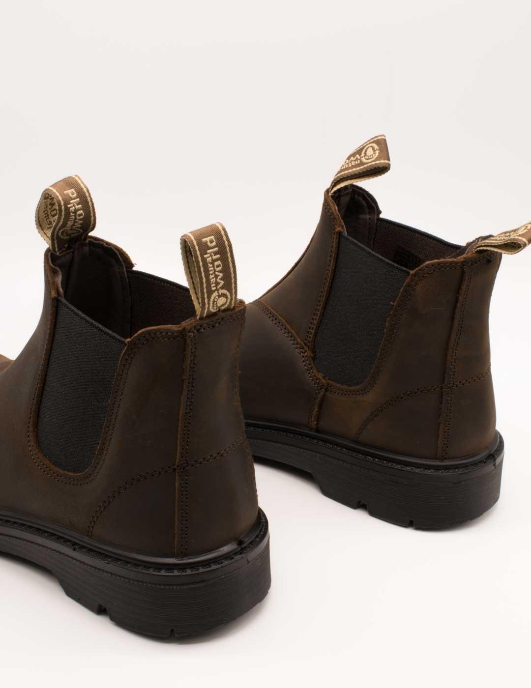 Botín Natural World 9080 Chocolate de Hombre