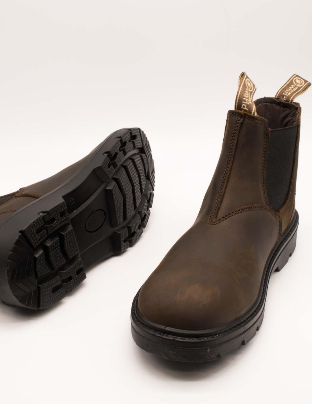 Botín Natural World 9080 Chocolate de Hombre