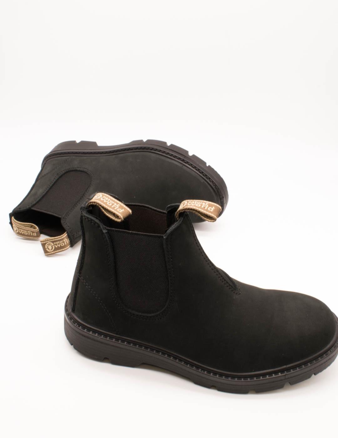 Botín Natural World 9080 Negro Unisex