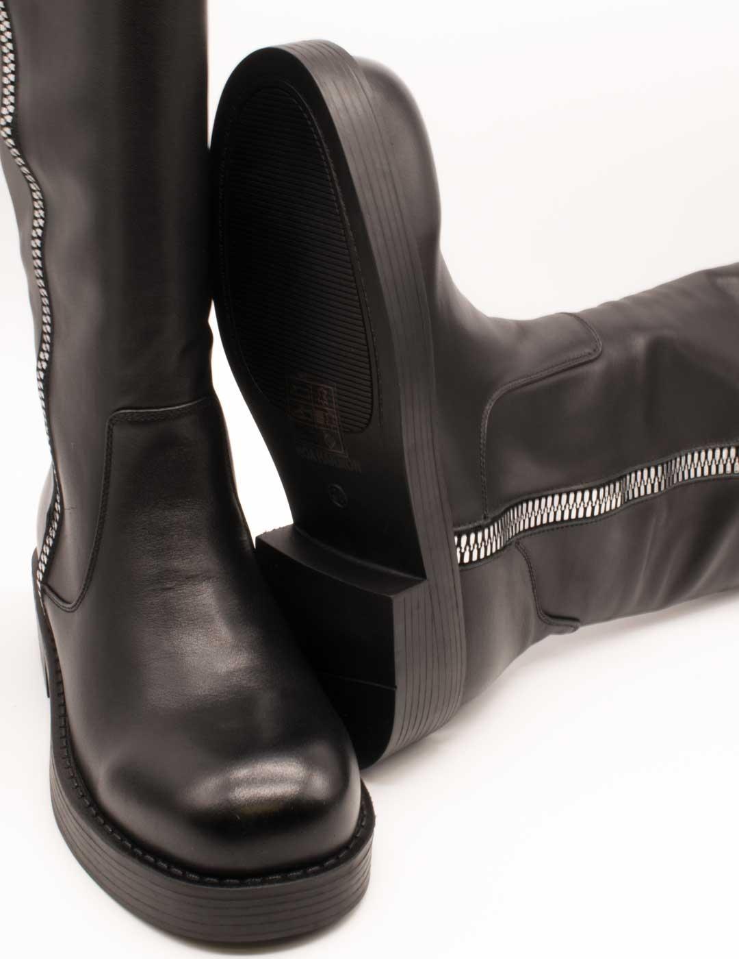 Bota Noa Harmon 10181P-0006 Long Cup Negro de Mujer