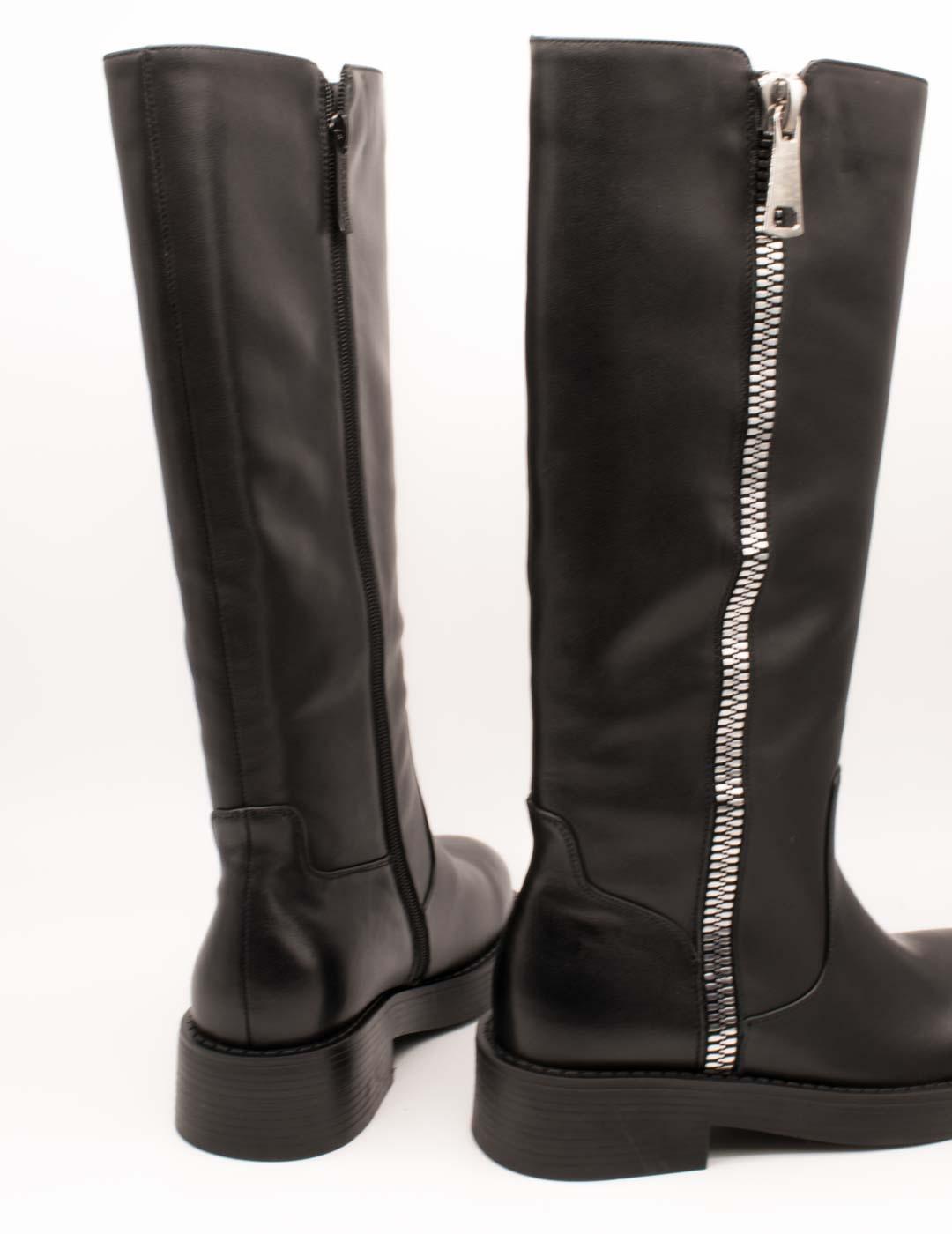 Bota Noa Harmon 10181P-0006 Long Cup Negro de Mujer