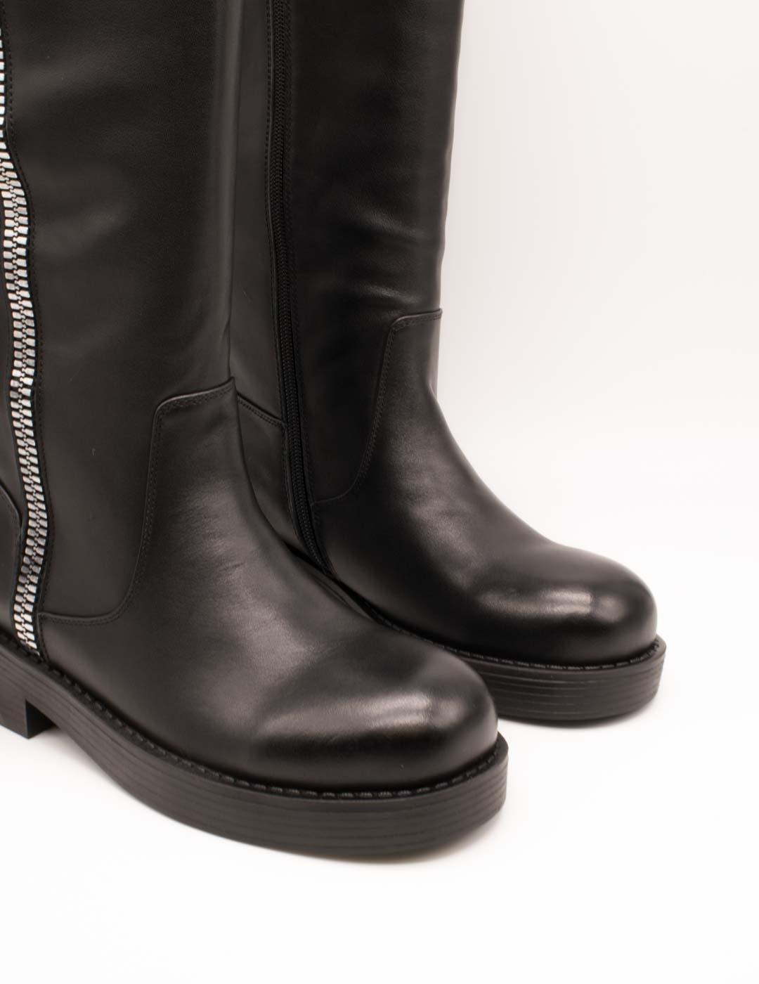 Bota Noa Harmon 10181P-0006 Long Cup Negro de Mujer