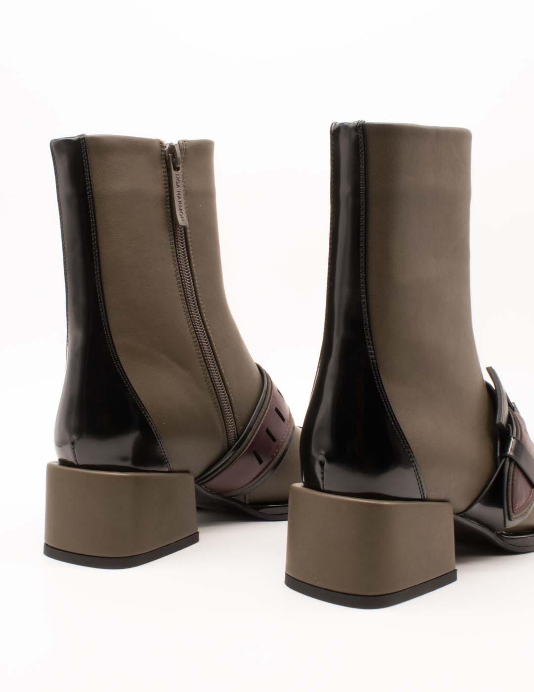 Botín Noa Harmon 010043-0M33 Borgo Multi Kaki de Mujer