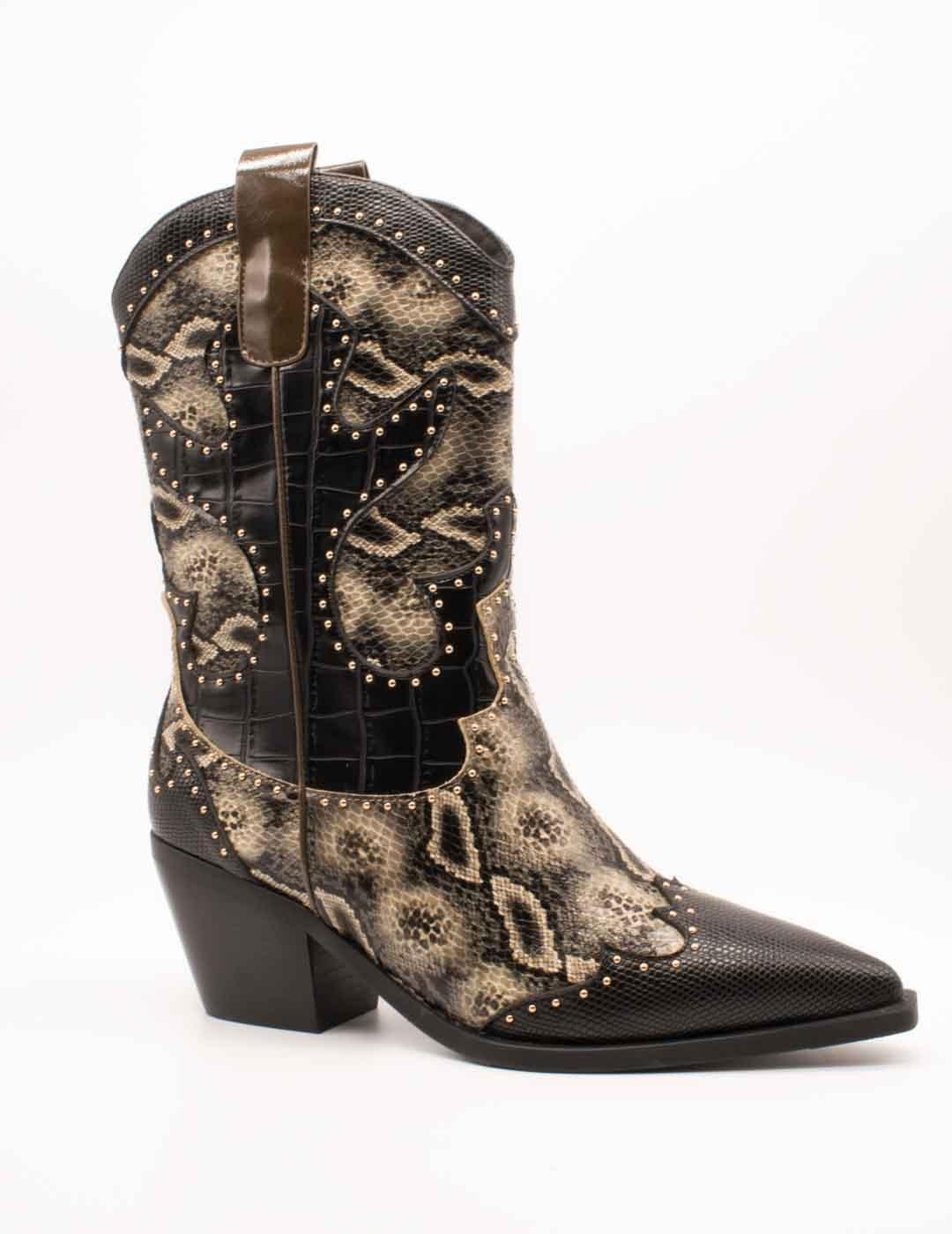 Botín Noa Harmon 009772-0M28 Rosario Multi Taupe de Mujer