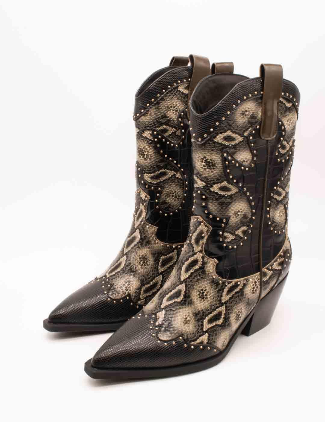 Botín Noa Harmon 009772-0M28 Rosario Multi Taupe de Mujer