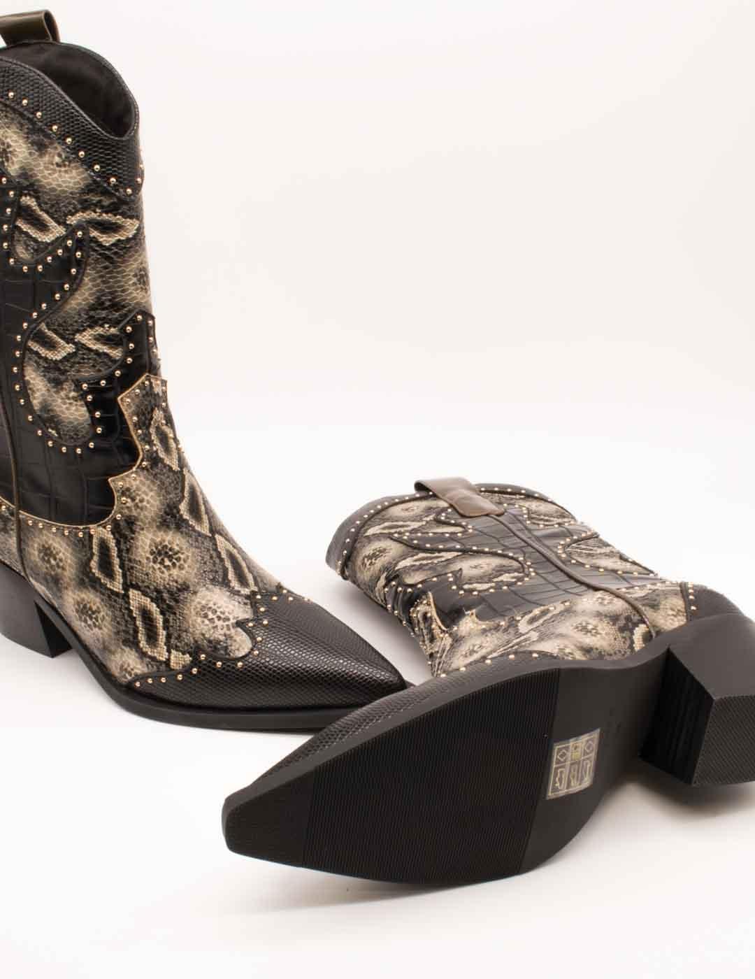 Botín Noa Harmon 009772-0M28 Rosario Multi Taupe de Mujer