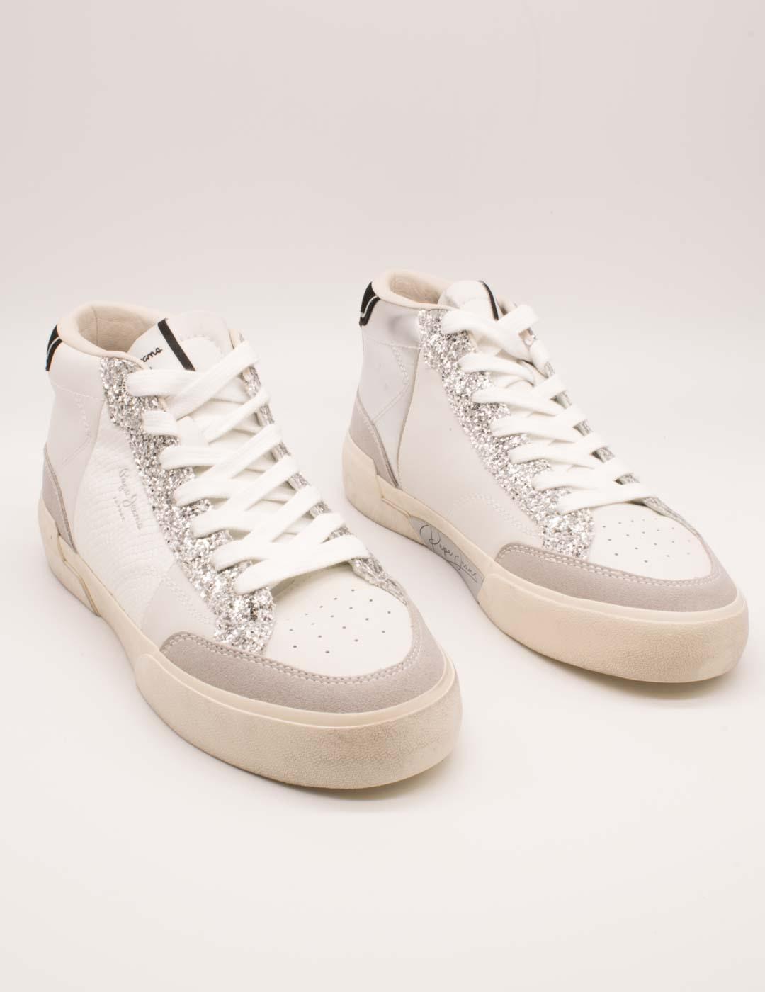 Deportivo Pepe Jeans PLS300002-803 Milan White de Mujer