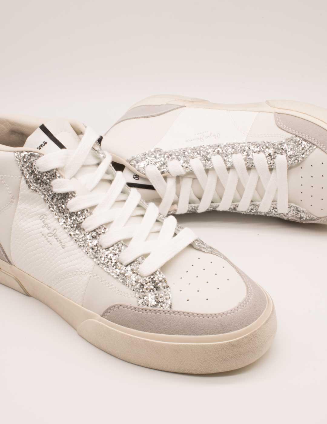 Deportivo Pepe Jeans PLS300002-803 Milan White de Mujer