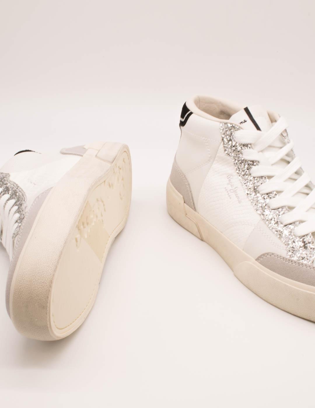 Deportivo Pepe Jeans PLS300002-803 Milan White de Mujer