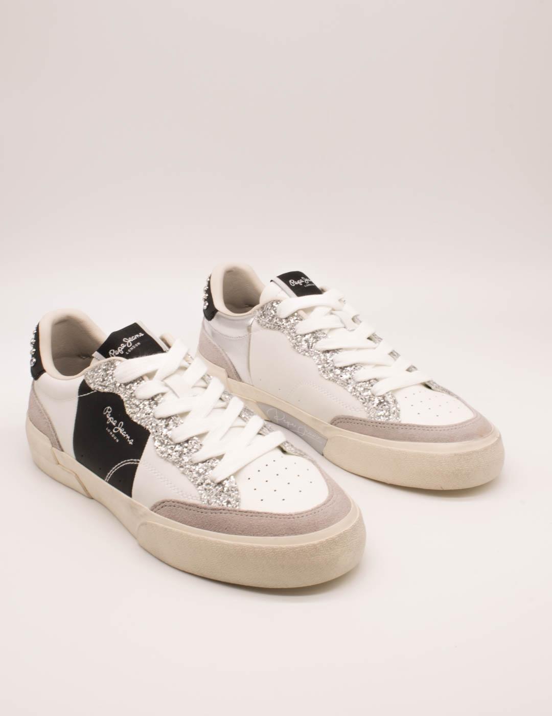 Deportivo Pepe Jeans PLS300006-914 Milan Silver de Mujer