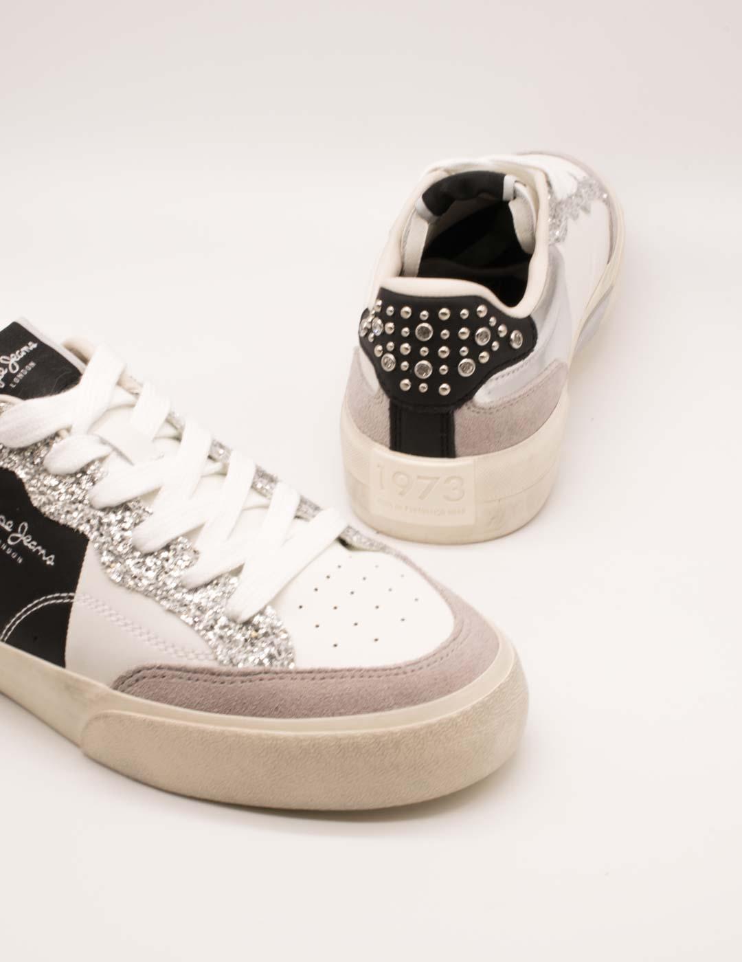 Deportivo Pepe Jeans PLS300006-914 Milan Silver de Mujer