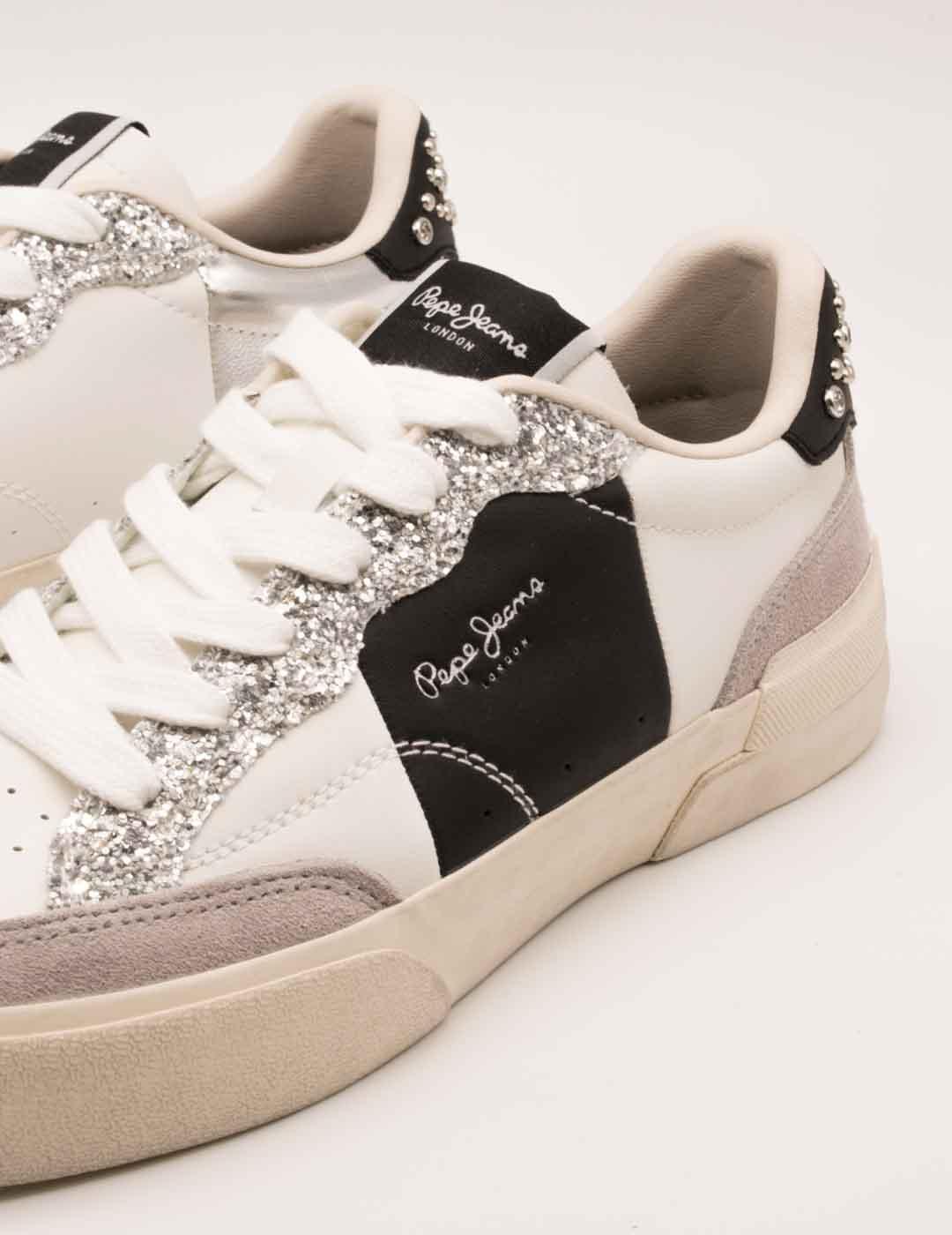 Deportivo Pepe Jeans PLS300006-914 Milan Silver de Mujer