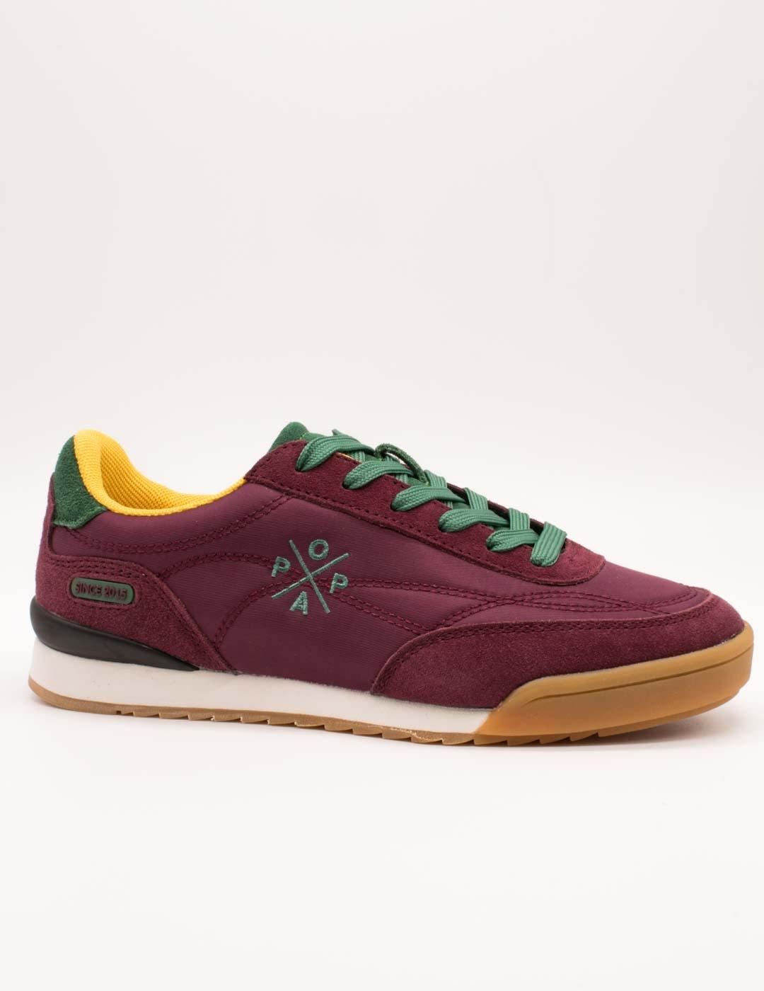 Deportivo Popa Muse Serraje Burdeos de Mujer