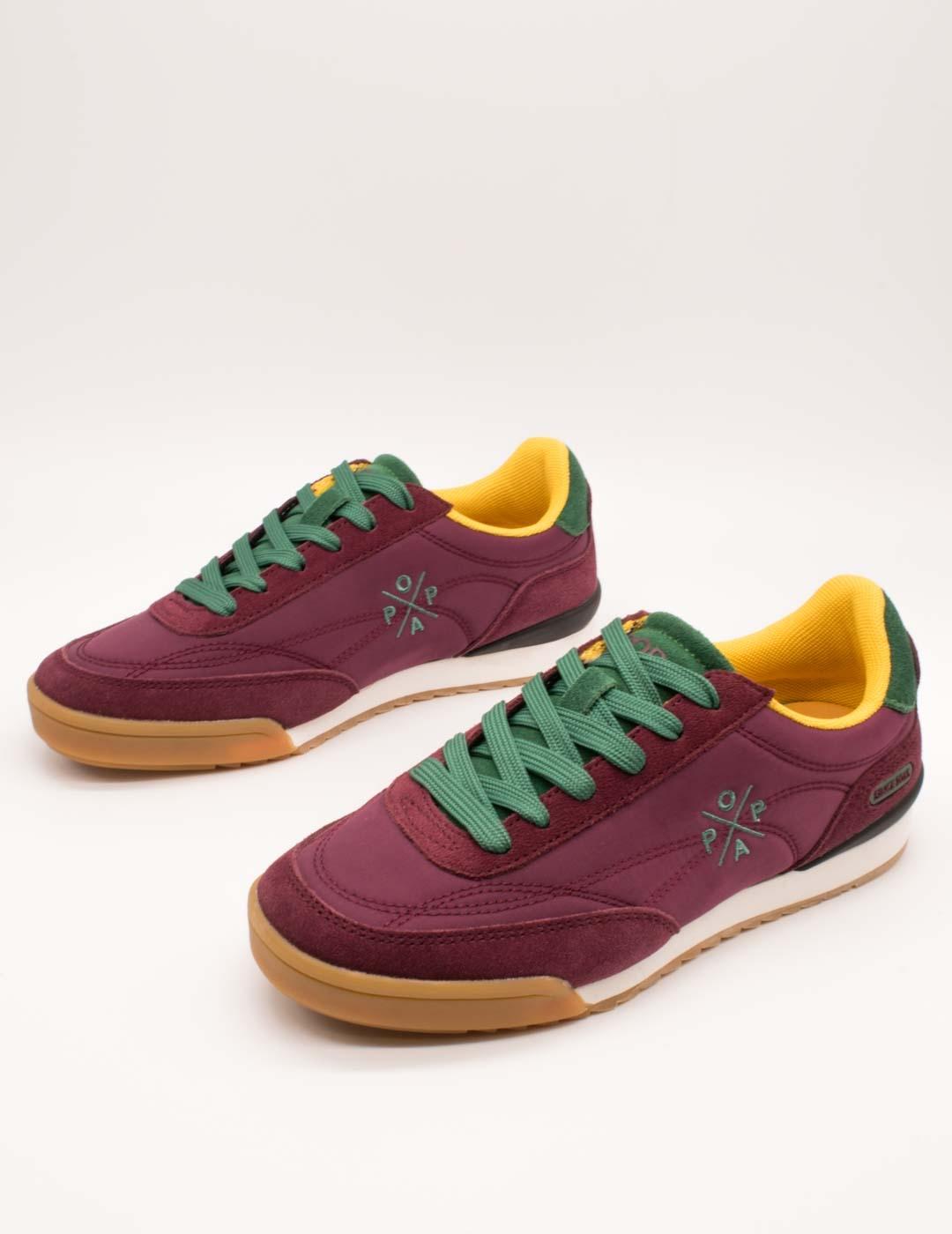 Deportivo Popa Muse Serraje Burdeos de Mujer