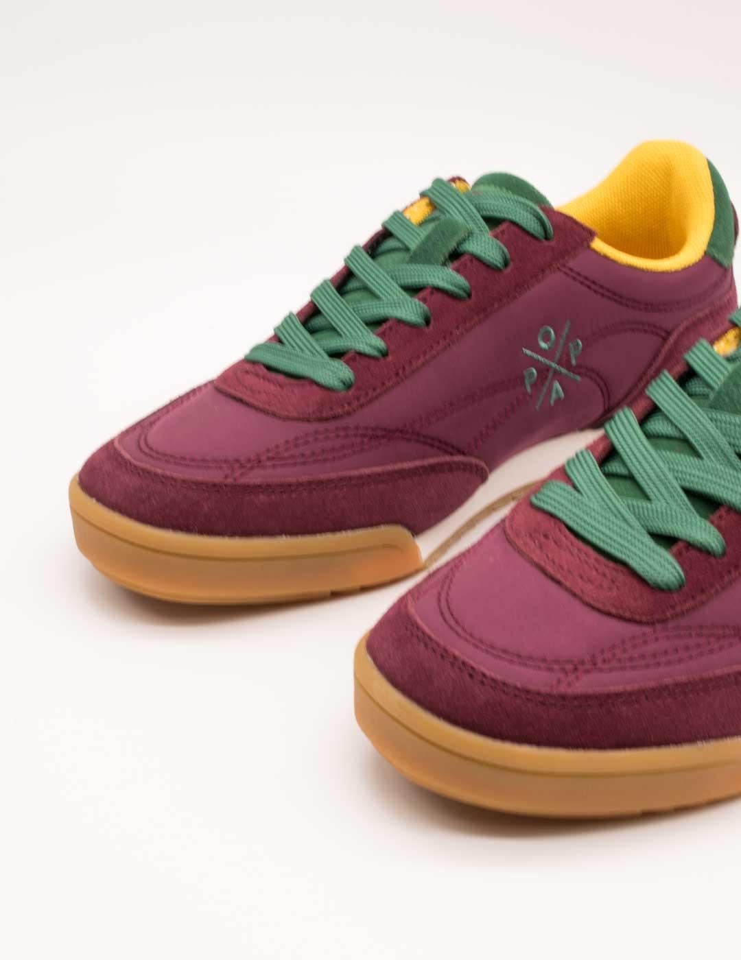 Deportivo Popa Muse Serraje Burdeos de Mujer