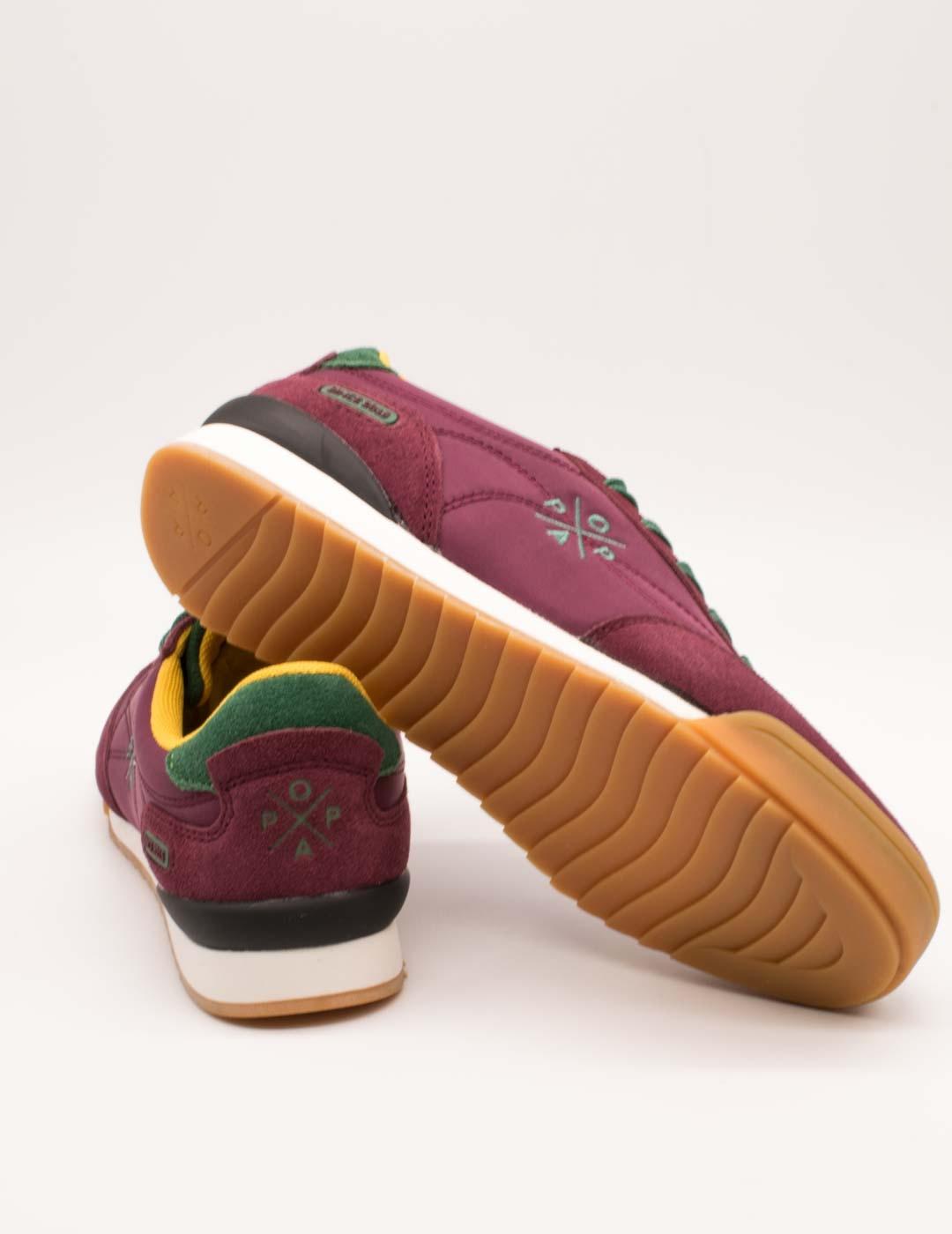 Deportivo Popa Muse Serraje Burdeos de Mujer