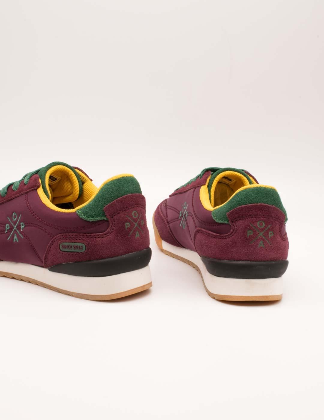 Deportivo Popa Muse Serraje Burdeos de Mujer