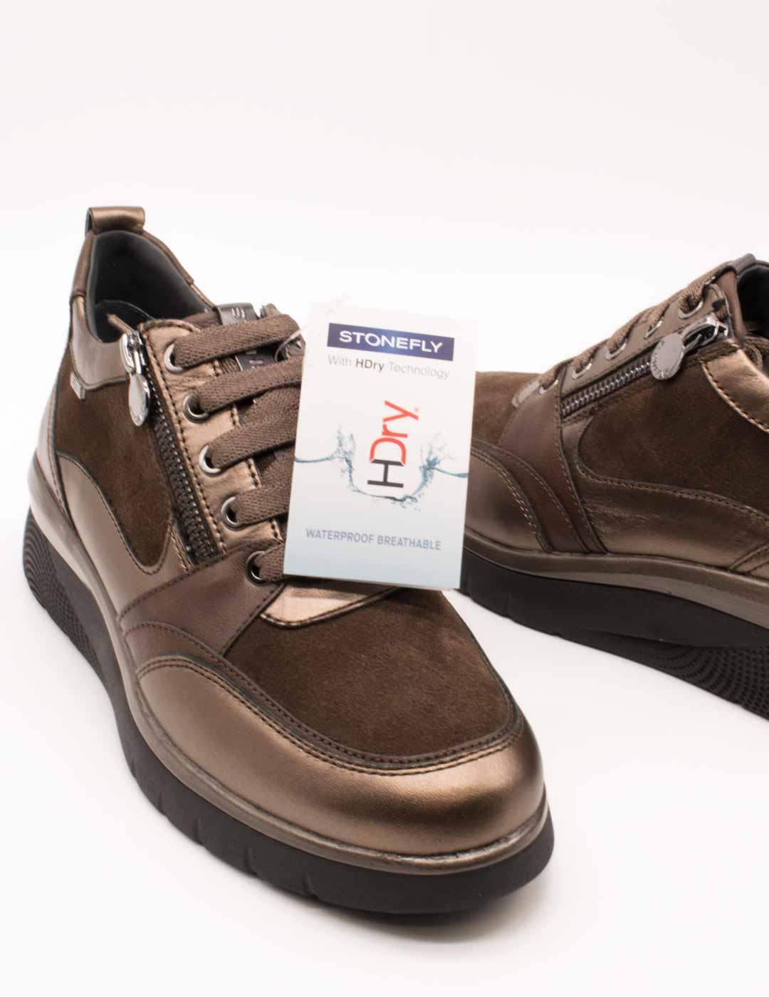 Zapato Stonefly 221739-BA1 Cleryn 16 Fern Brown de Mujer