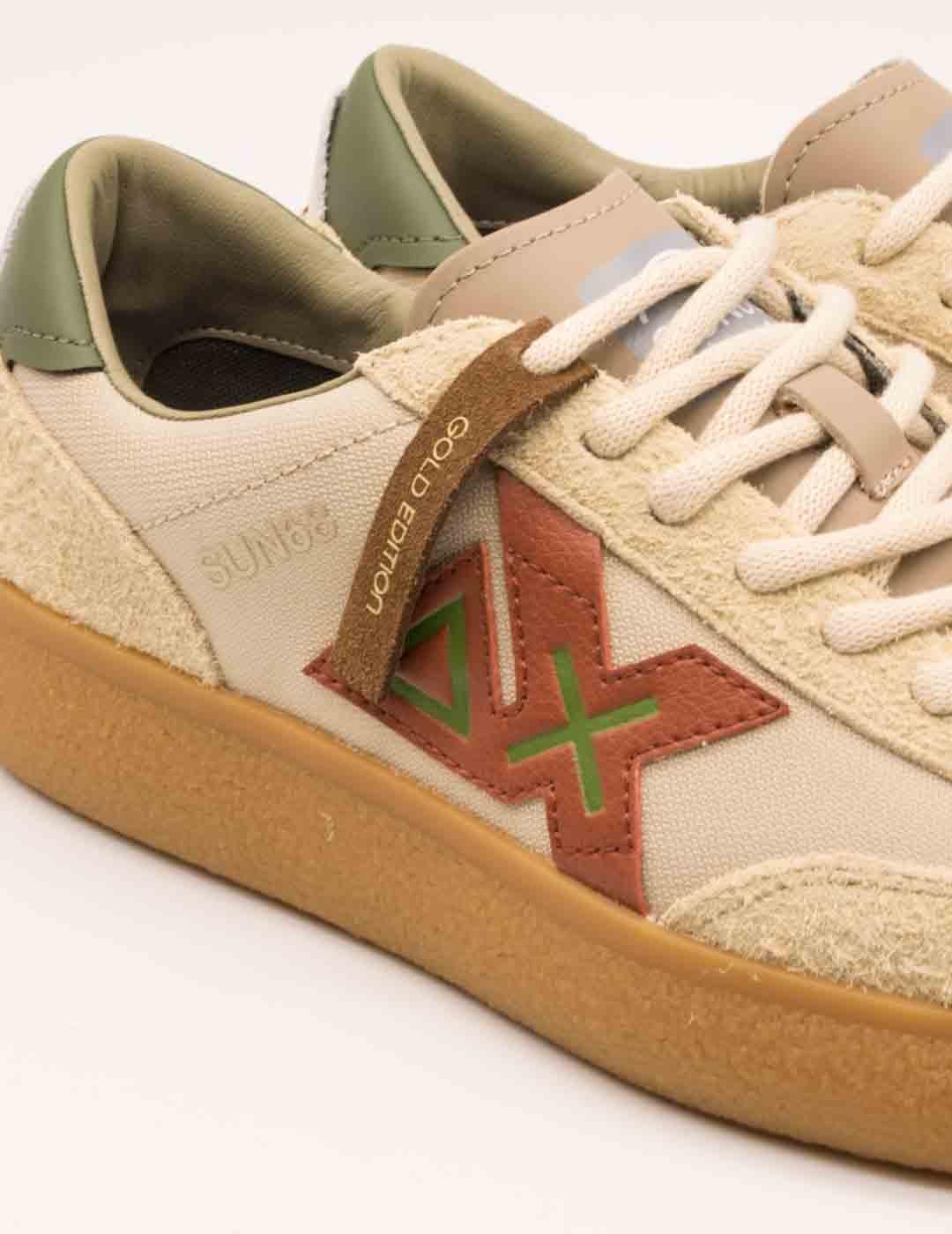 Deportivo SUN68 SCPZ45144 Luis Low S16 Beige de Hombre