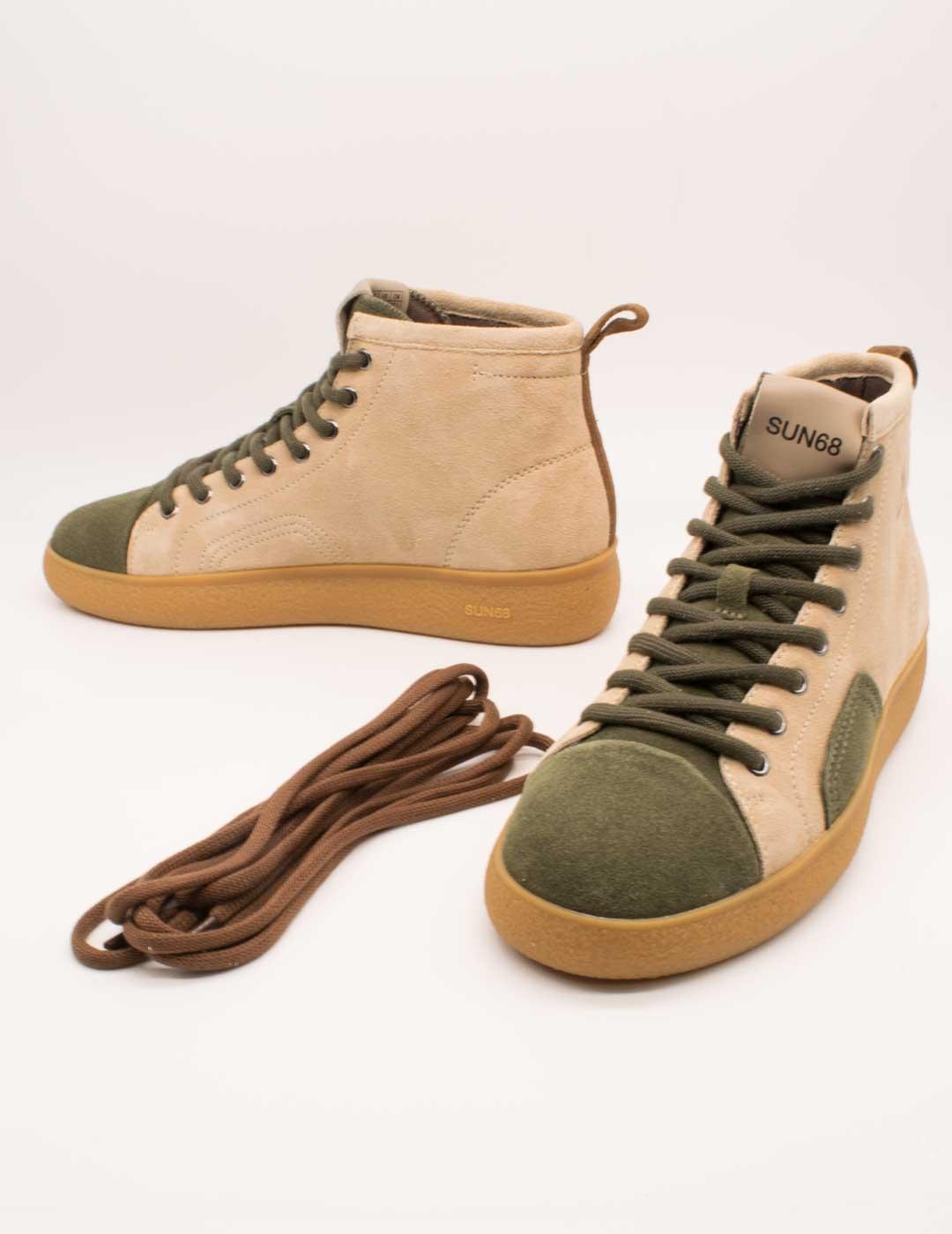 Deportivo SUN68 SCPZ45145 Luis Midi S16 Beige de Hombre