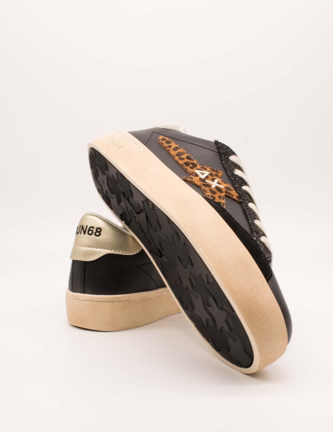 Deportivo SUN68 SCPZ45232 Katy S1143 Nero-Oro de Mujer