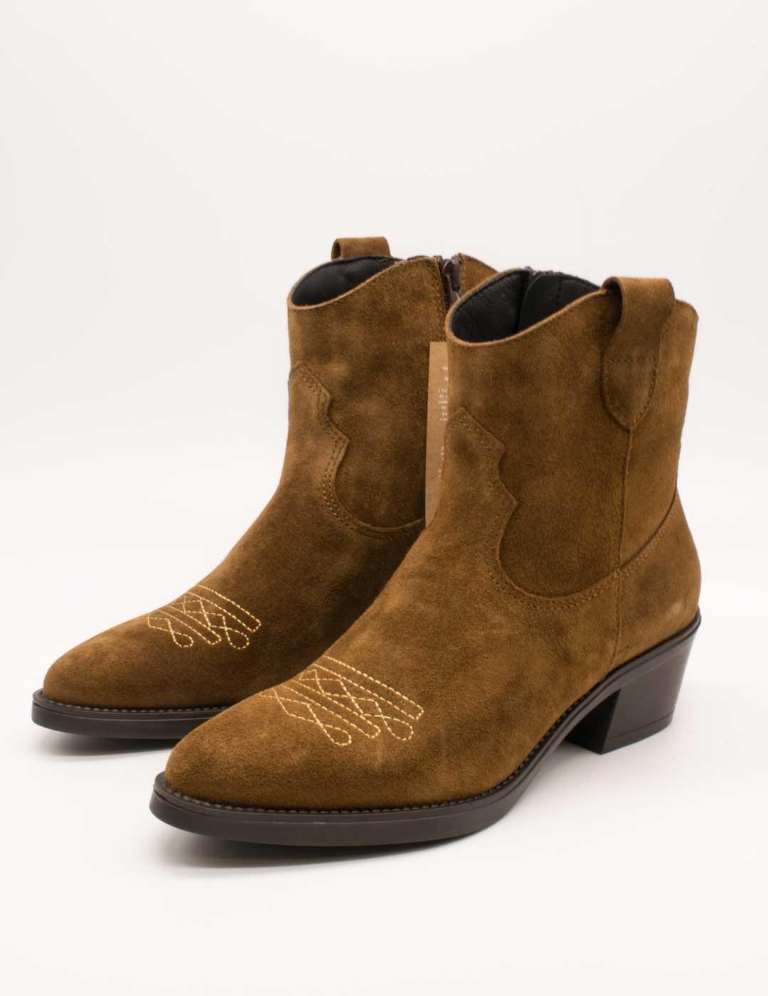 Botín Viguera 8021 Vitelo Tabac de Mujer