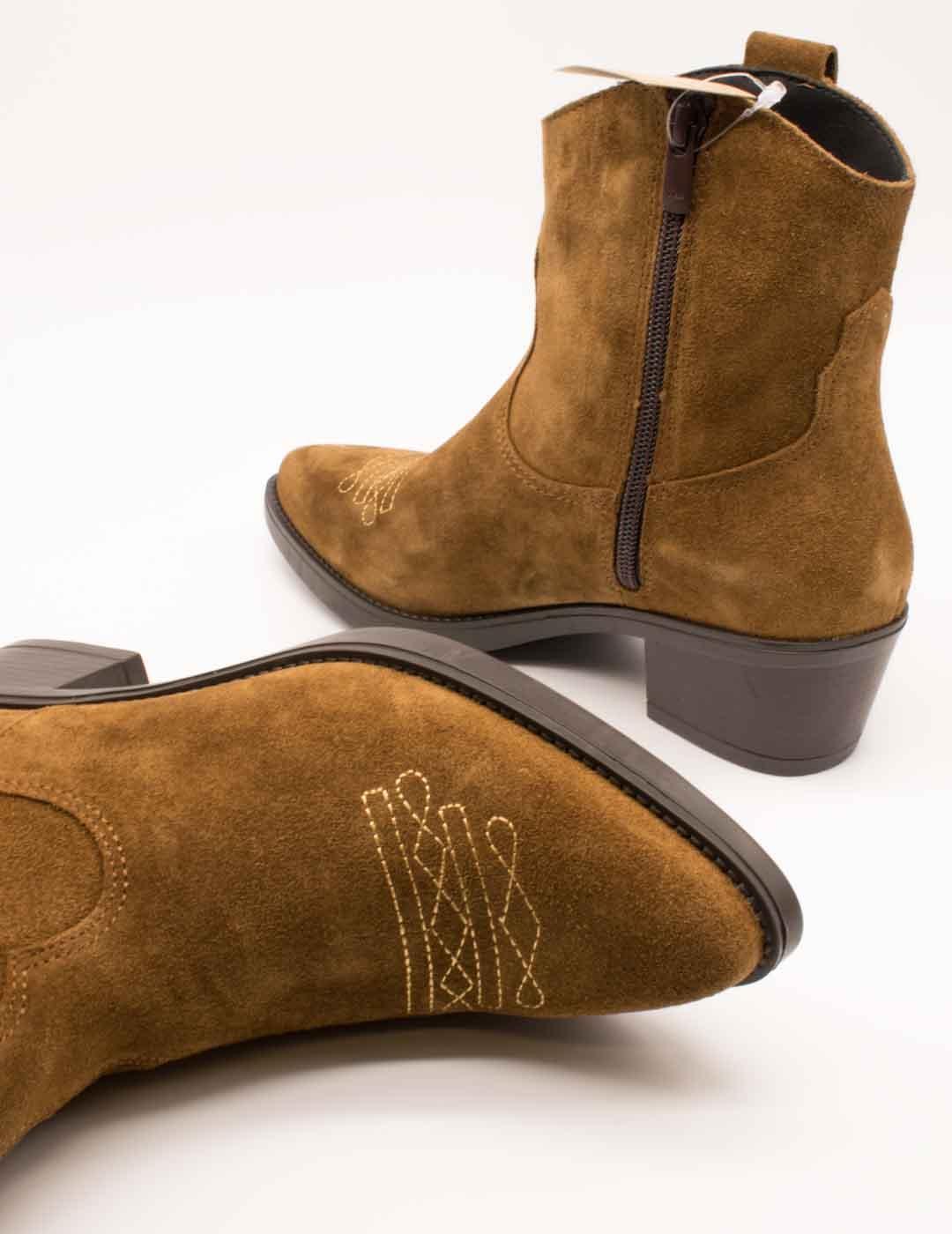 Botín Viguera 8021 Vitelo Tabac de Mujer