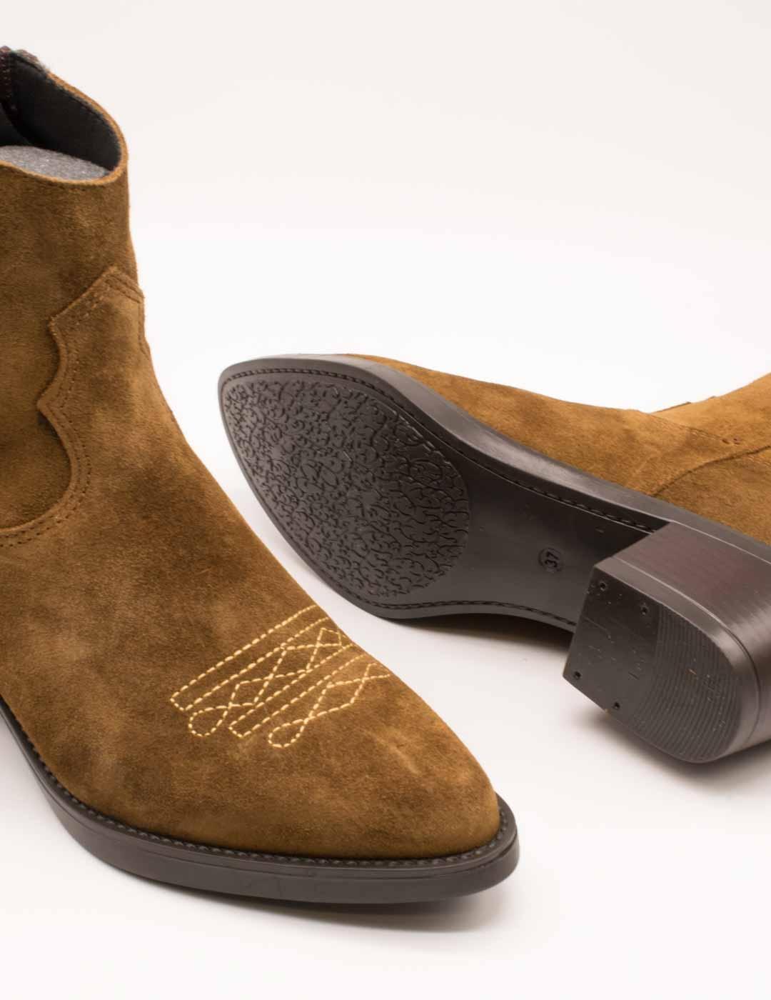 Botín Viguera 8021 Vitelo Tabac de Mujer