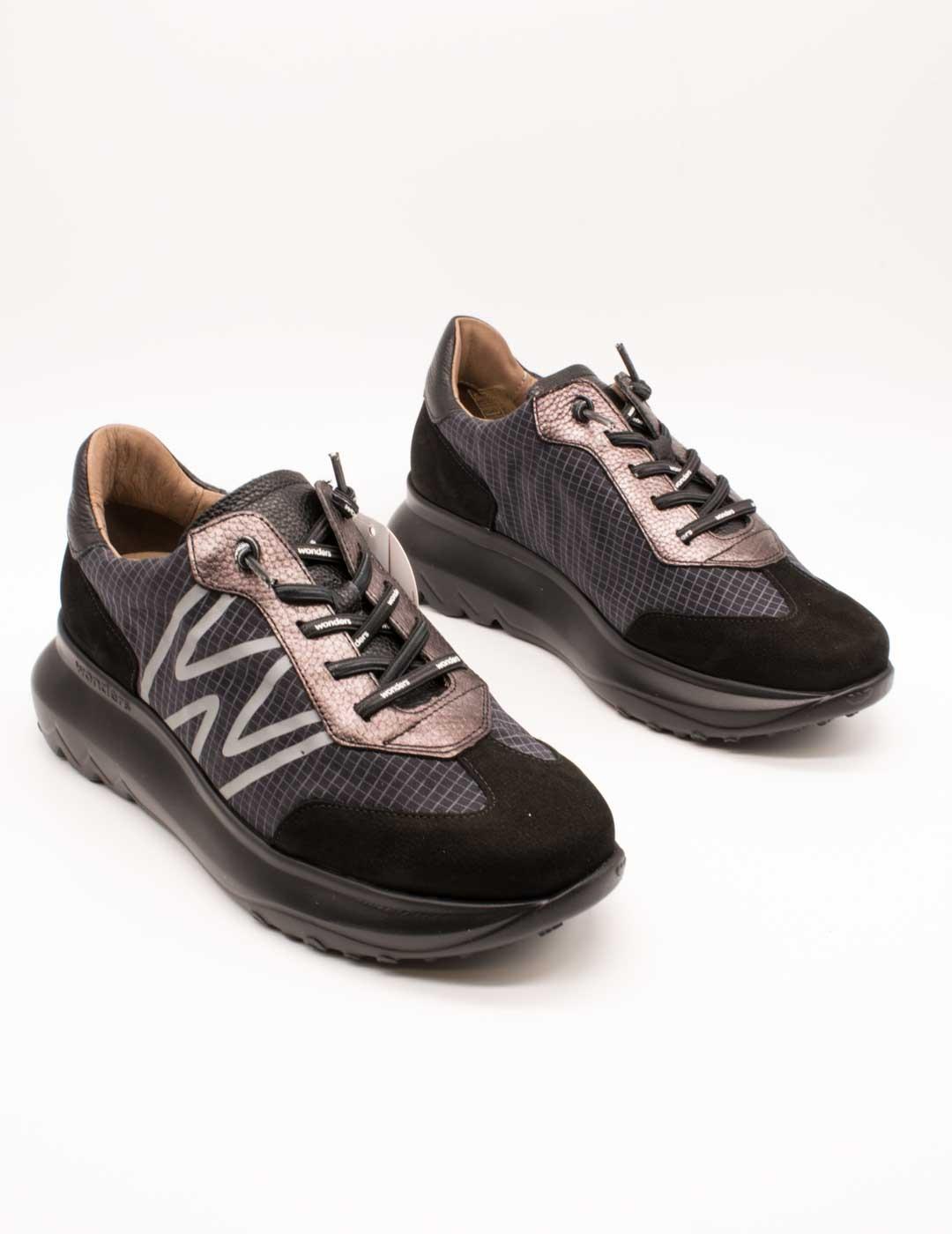 Deportivo Wonders A-4001 Combi Negro de Mujer