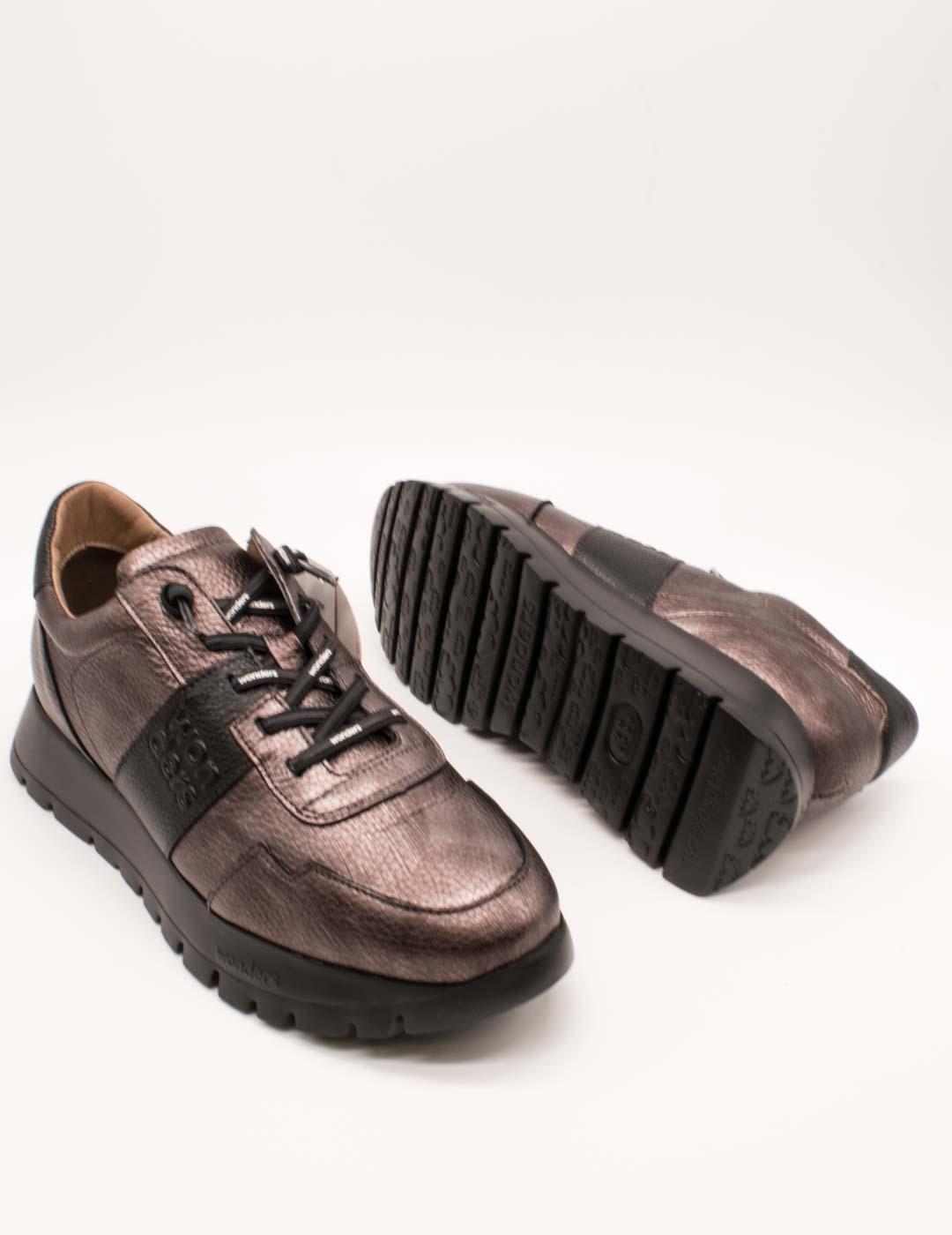 Deportivo Wonders A-2492 Combi Plomo de Mujer