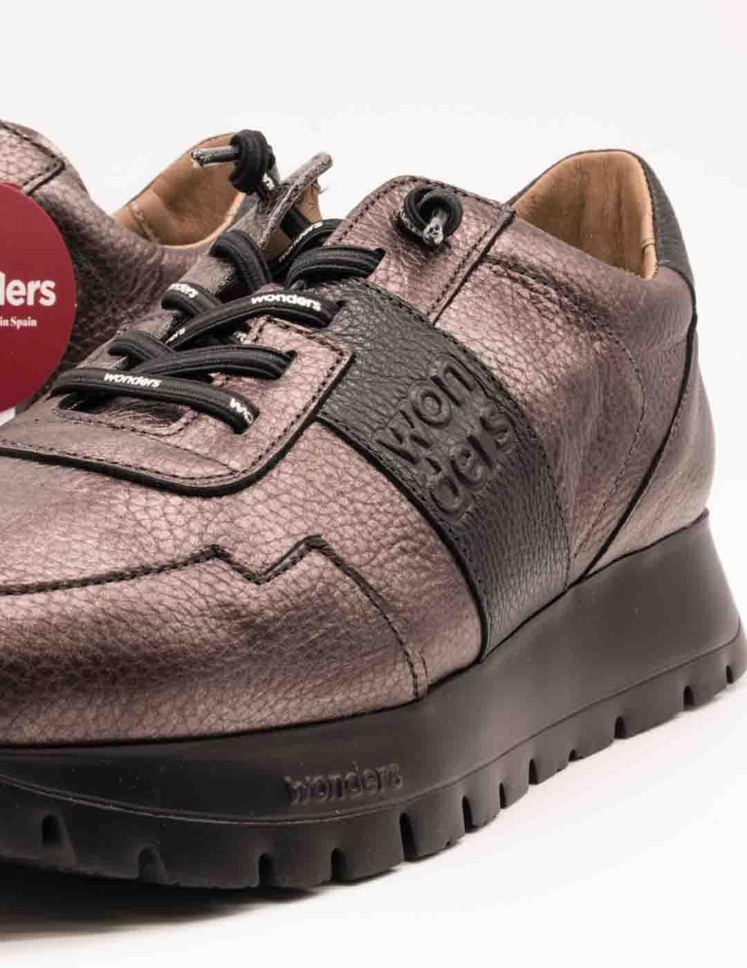 Deportivo Wonders A-2492 Combi Plomo de Mujer