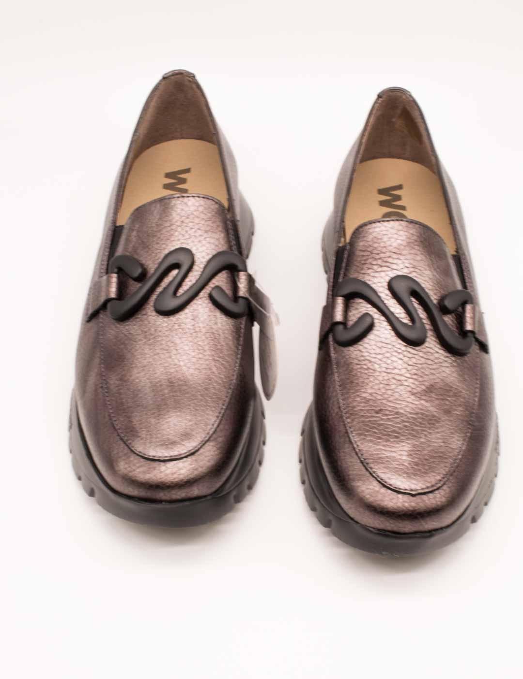 Zapato Wonders A-2494 Elvin Plomo de Mujer