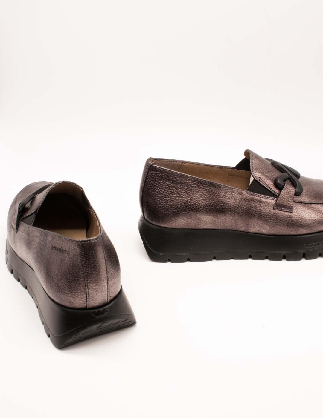 Zapato Wonders A-2494 Elvin Plomo de Mujer