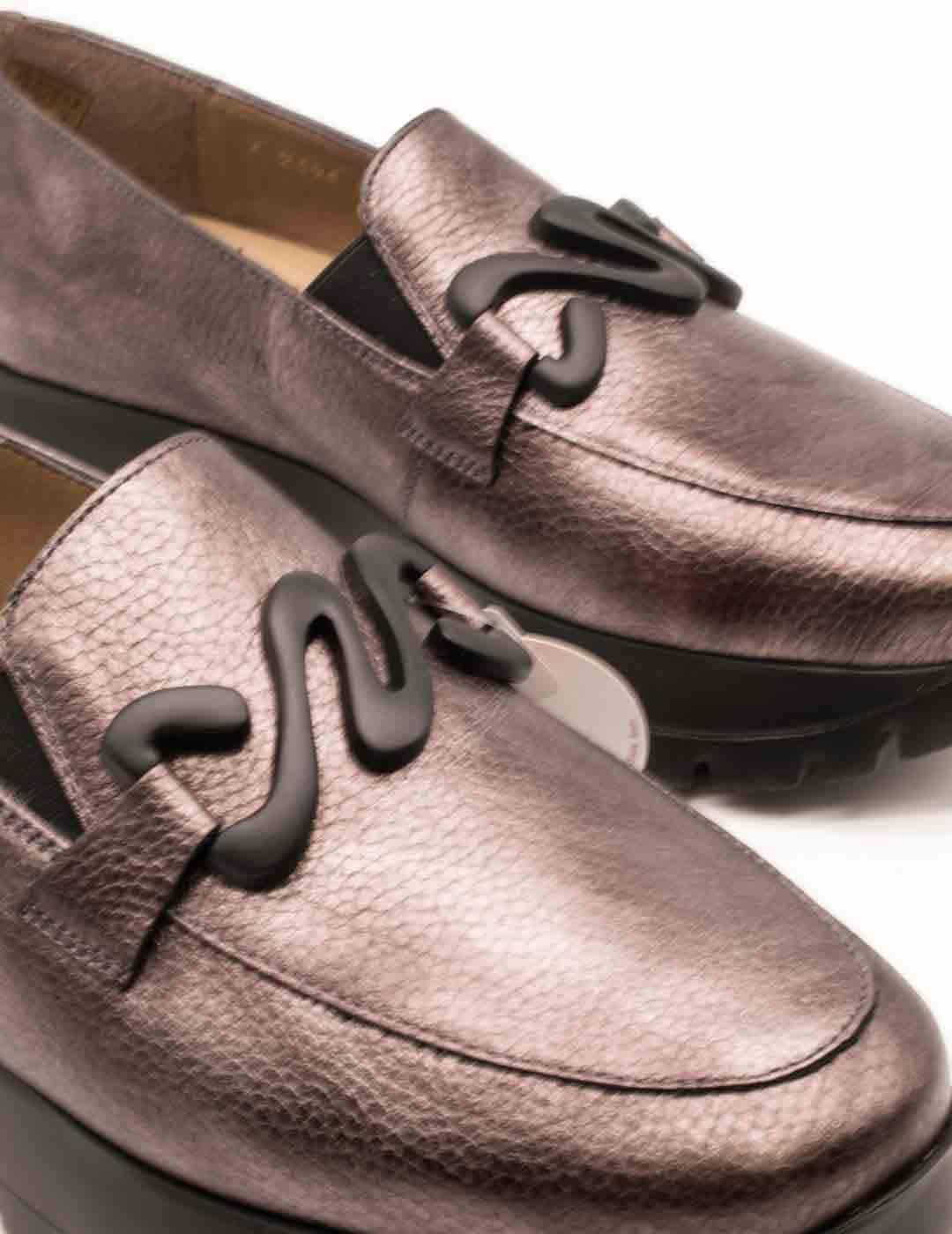 Zapato Wonders A-2494 Elvin Plomo de Mujer