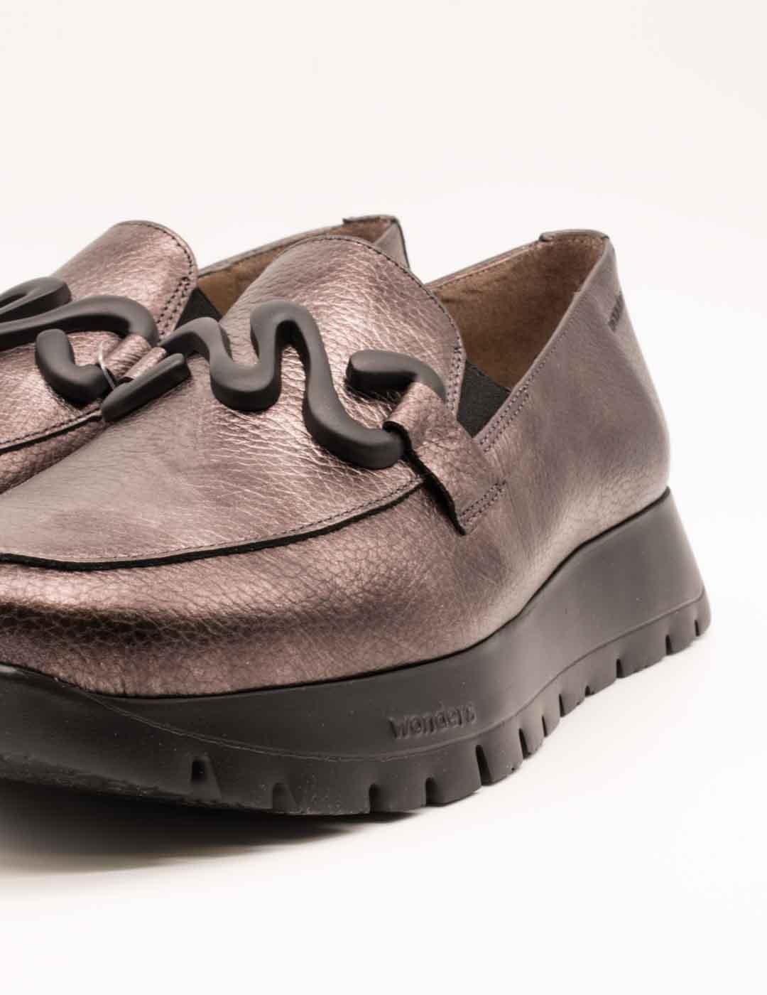 Zapato Wonders A-2494 Elvin Plomo de Mujer