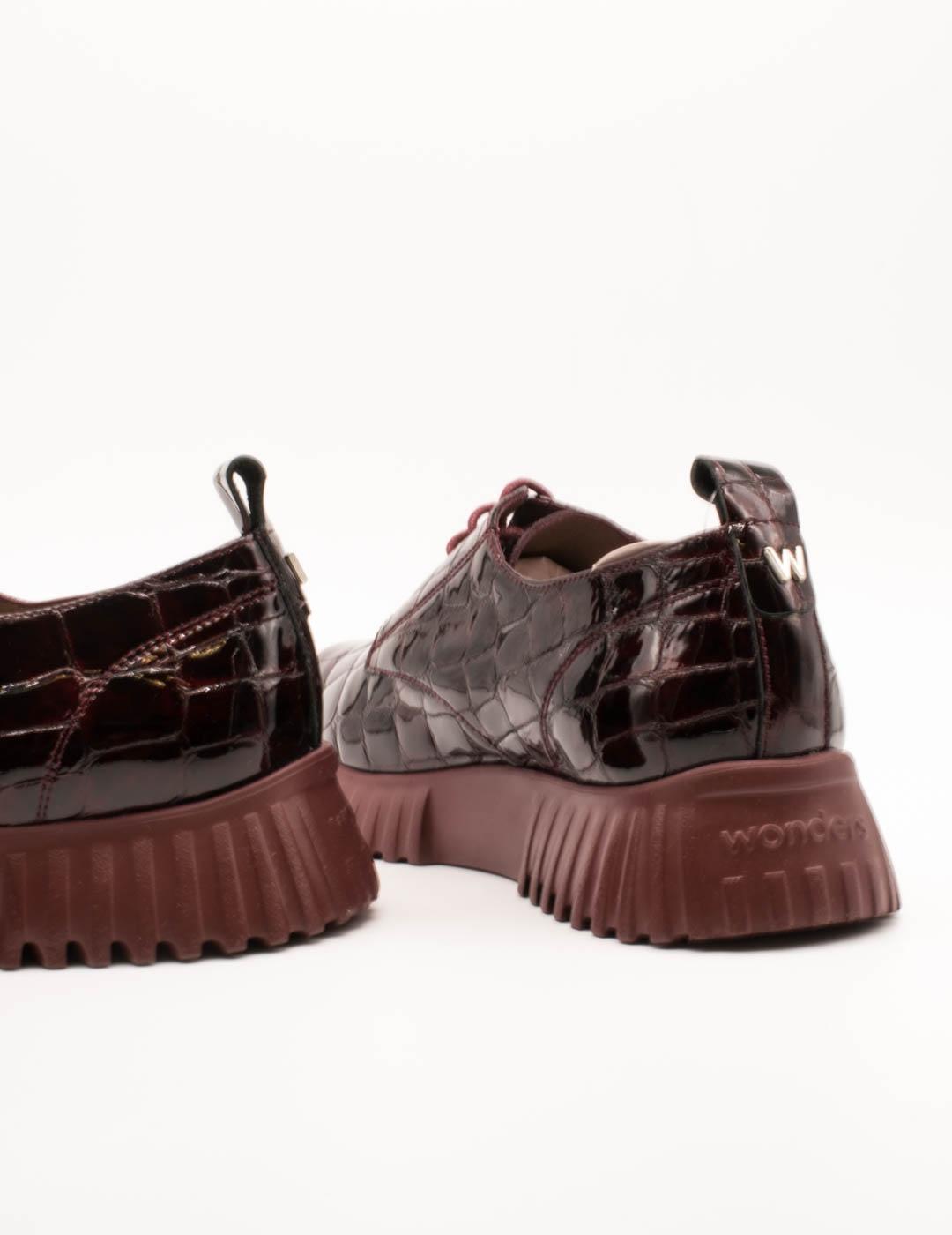 Zapato Wonders A-4401 Garda Vino de Mujer