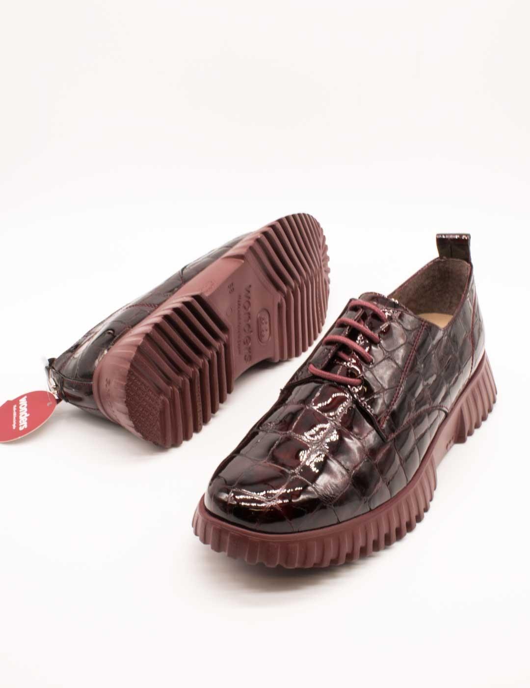 Zapato Wonders A-4401 Garda Vino de Mujer