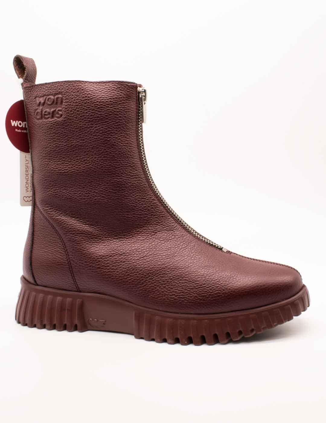 Botín Wonders A-4403 Wild Vino de Mujer