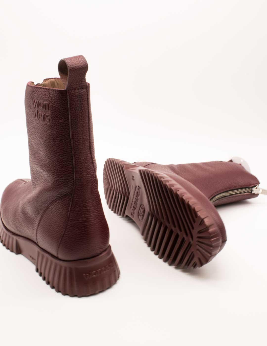 Botín Wonders A-4403 Wild Vino de Mujer